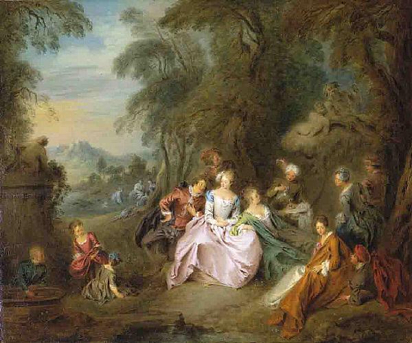 Jean-Baptiste Pater Repose in a Park Germany oil painting art